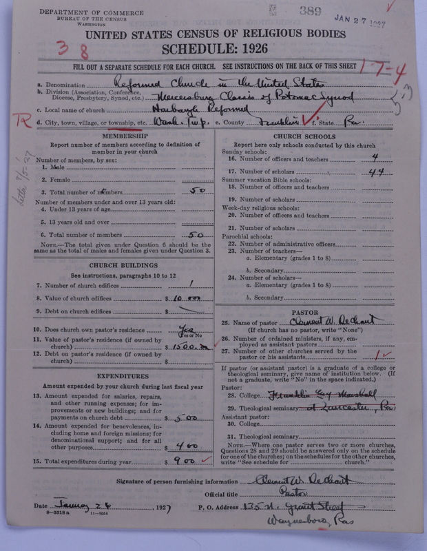 Scan of Reformed Church in the United States: 389