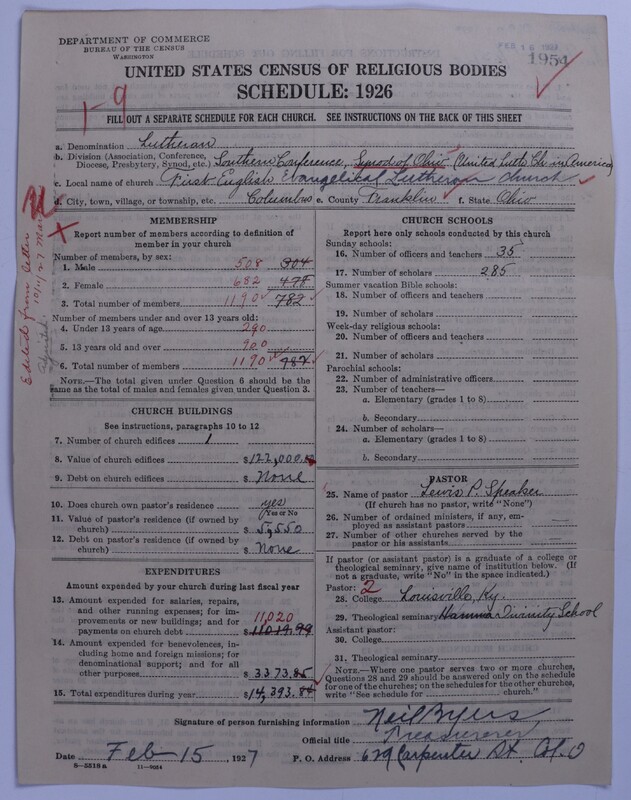 Scan of United Lutheran Church in America: 1954