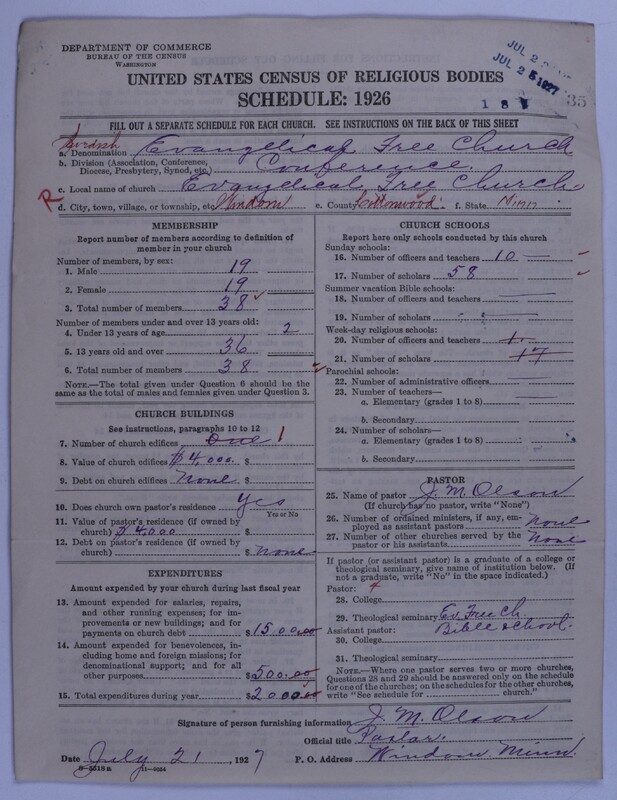 Scan of Swedish Evangelical Free Church of the United States of America: 35