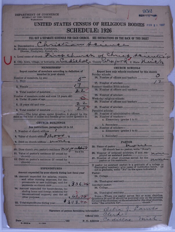 Scan of Church of Christ, Scientist: 952