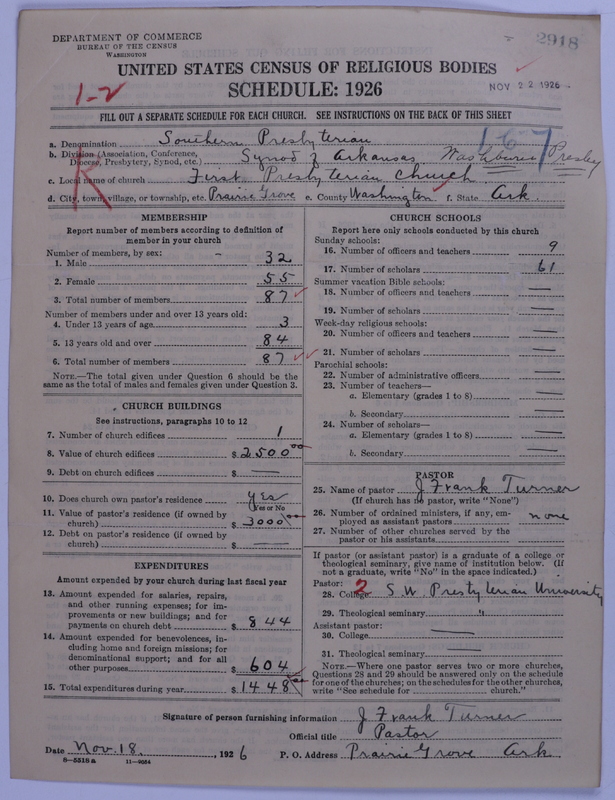 Scan of Presbyterian Church in the United States: 2918