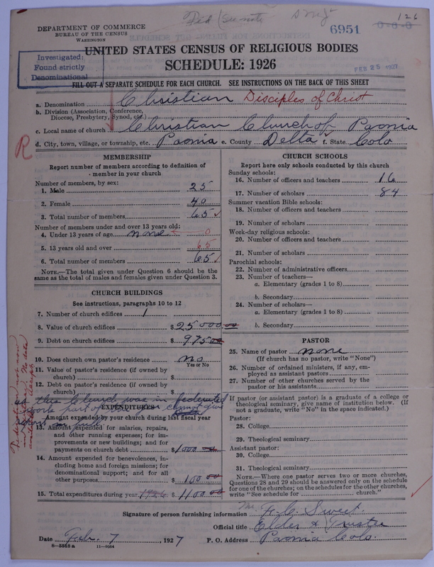 Scan of Disciples of Christ: 6951