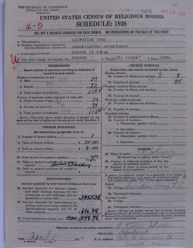 Scan of Salvation Army: 564