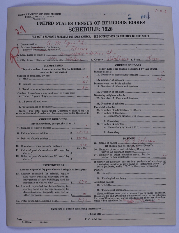 Scan of African Methodist Episcopal Church: 961