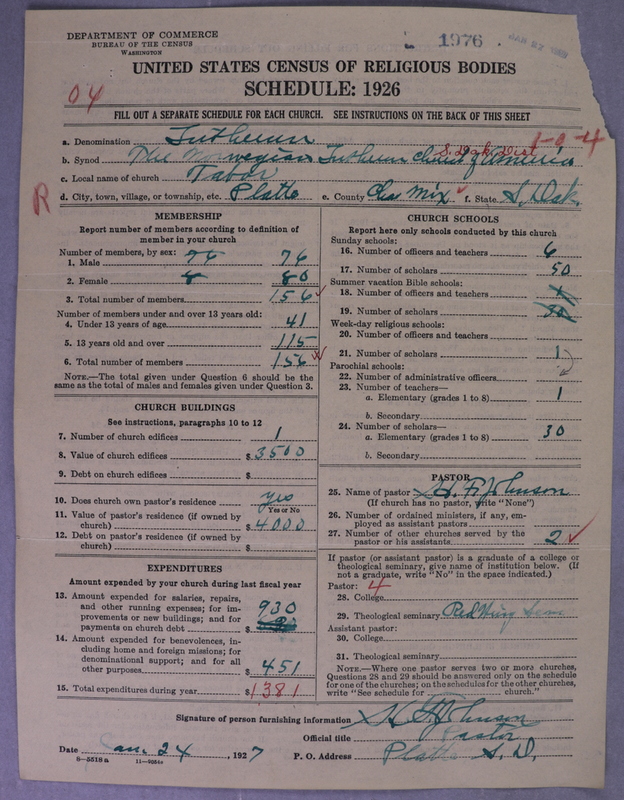 Scan of Norwegian Lutheran Church of America: 1976