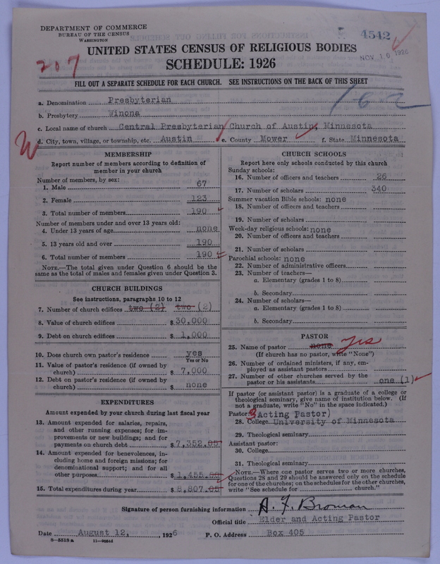 Scan of Presbyterian Church in the United States of America: 4542