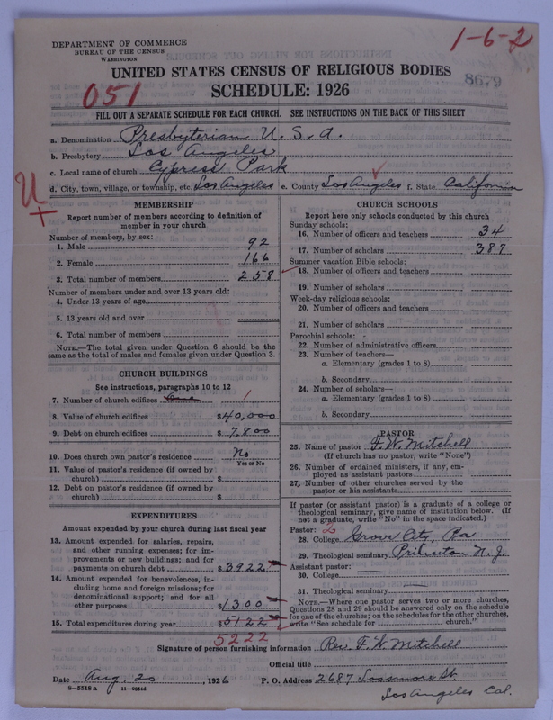 Scan of Presbyterian Church in the United States of America: 8679
