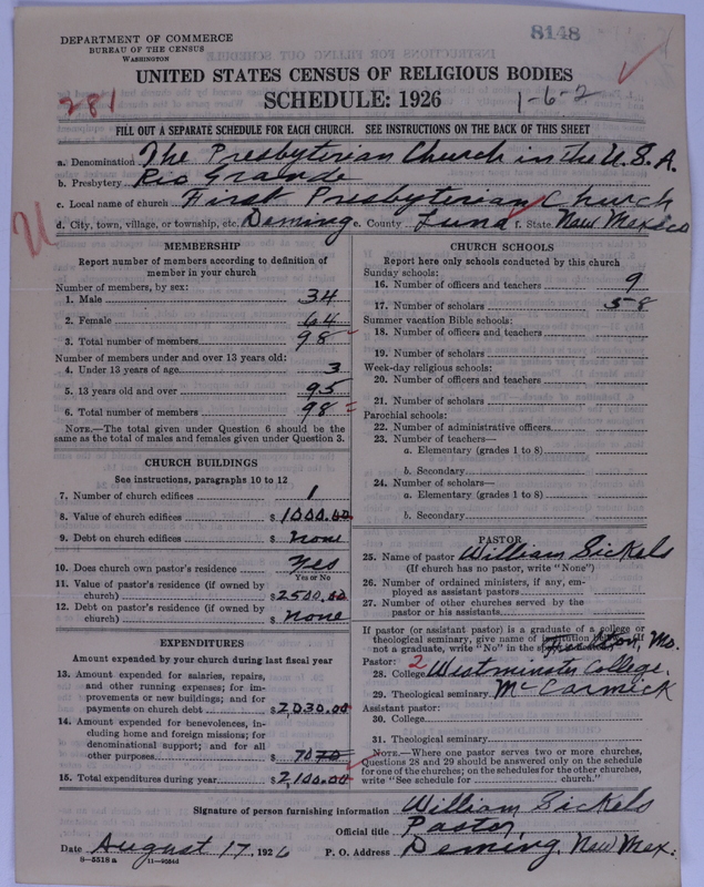Scan of Presbyterian Church in the United States of America: 8148