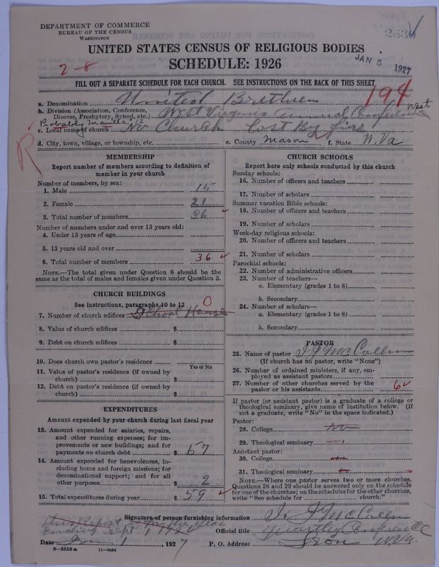 Scan of Church of the United Brethren in Christ: 2630