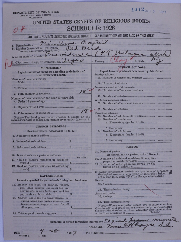 Scan of Primitive Baptists: 1412