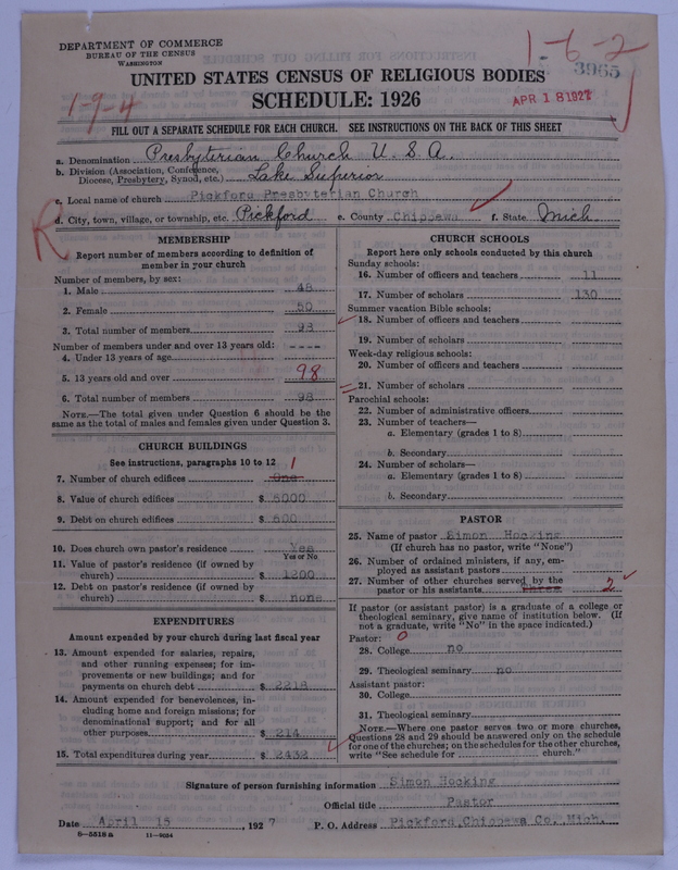 Scan of Presbyterian Church in the United States of America: 3965