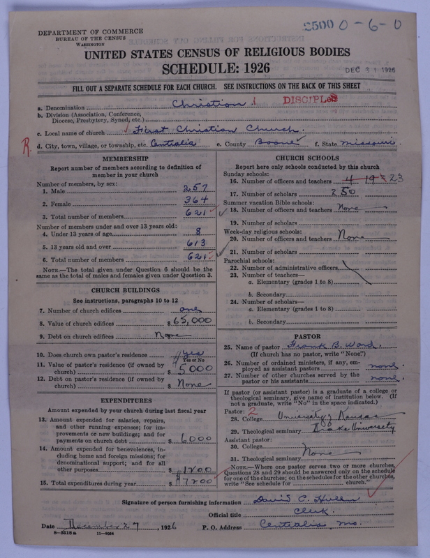 Scan of Disciples of Christ: 2500