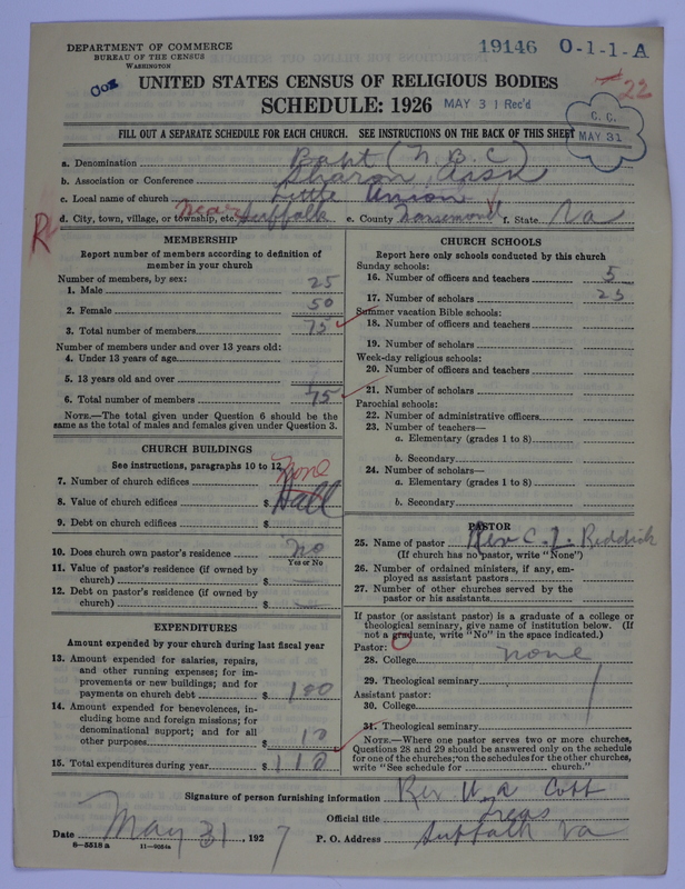Scan of Negro Baptists: 19146