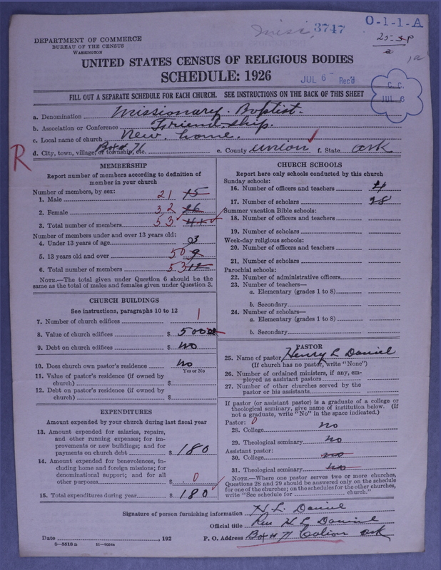 Scan of Negro Baptists: 3747