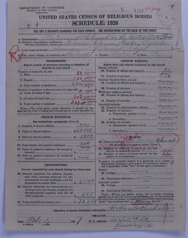Scan of Reformed Church in the United States: 152