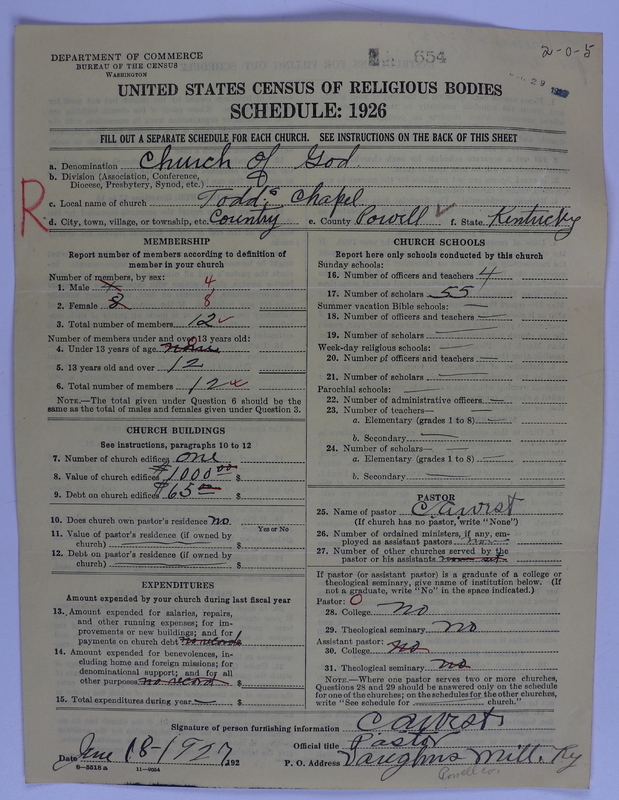 Scan of Church of God (Headquarters, Anderson, Ind.): 654