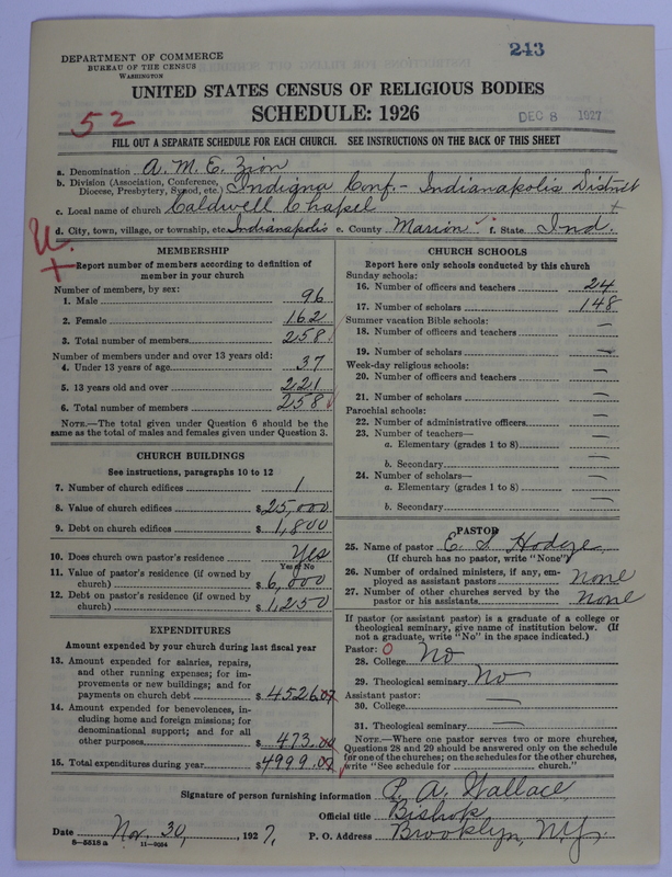 Scan of African Methodist Episcopal Zion Church: 243