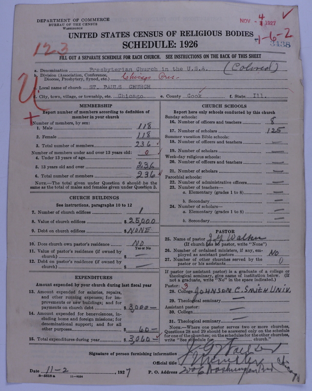 Scan of Presbyterian Church in the United States of America: 3438