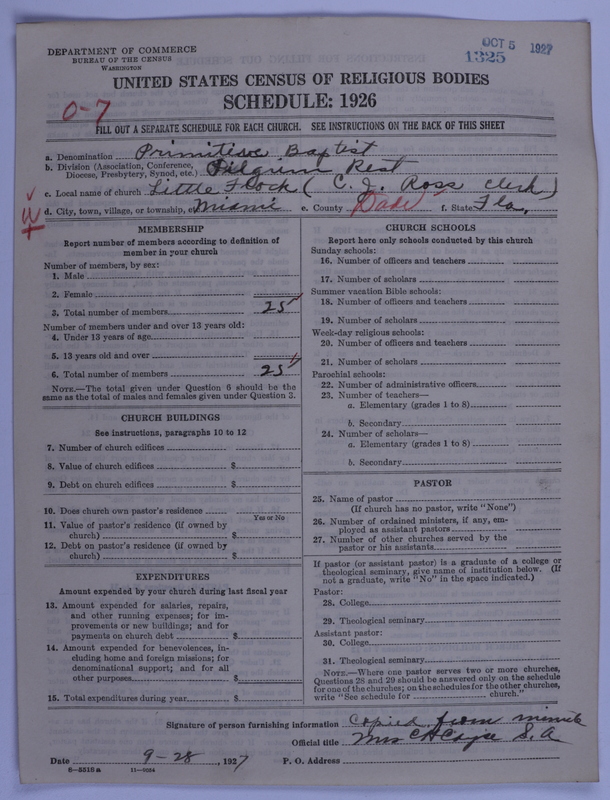 Scan of Primitive Baptists: 1325