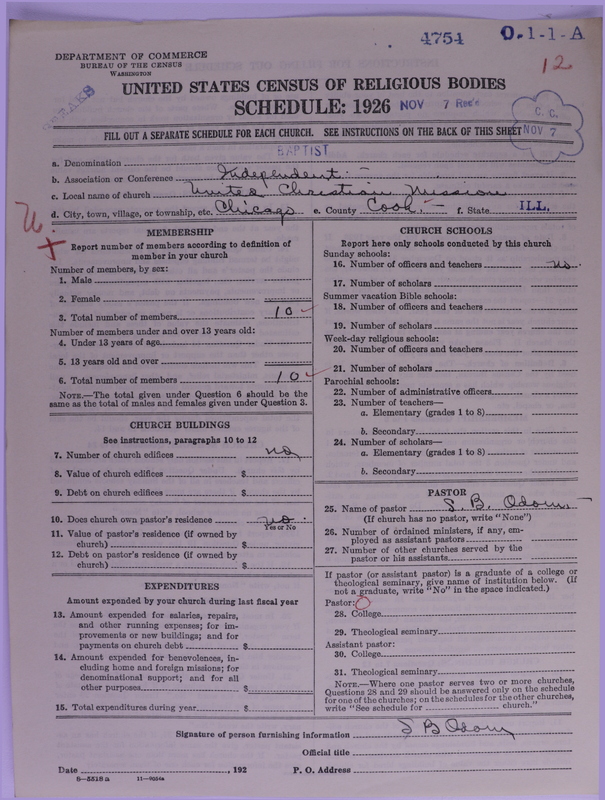 Scan of Negro Baptists: 4754