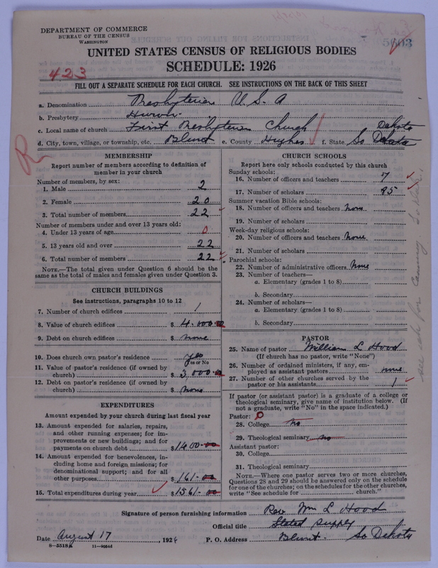 Scan of Presbyterian Church in the United States of America: 5603