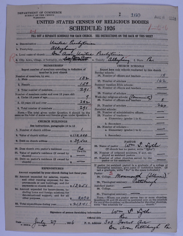 Scan of United Presbyterian Church of North America: 160