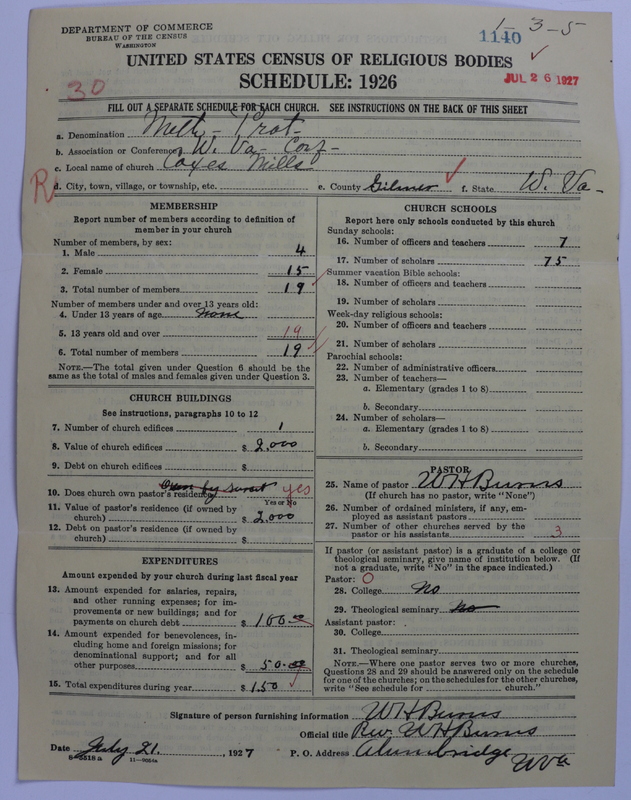 Scan of Methodist Protestant Church: 1140