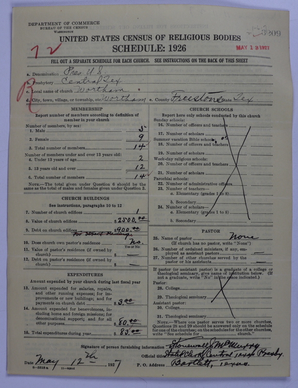 Scan of Presbyterian Church in the United States: 3209
