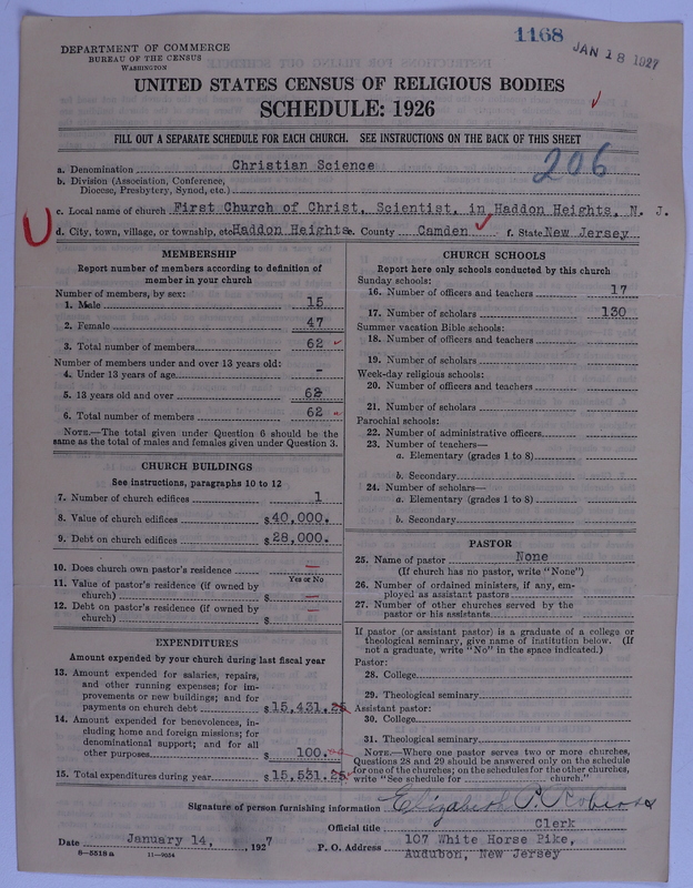 Scan of Church of Christ, Scientist: 1168