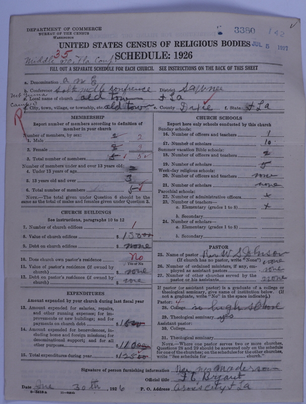 Scan of African Methodist Episcopal Church: 3380