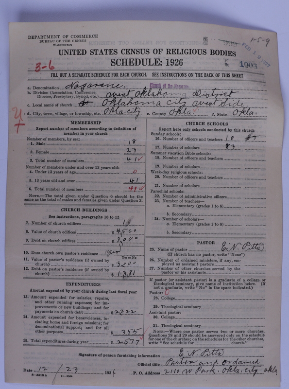 Scan of Church of the Nazarene: 1003