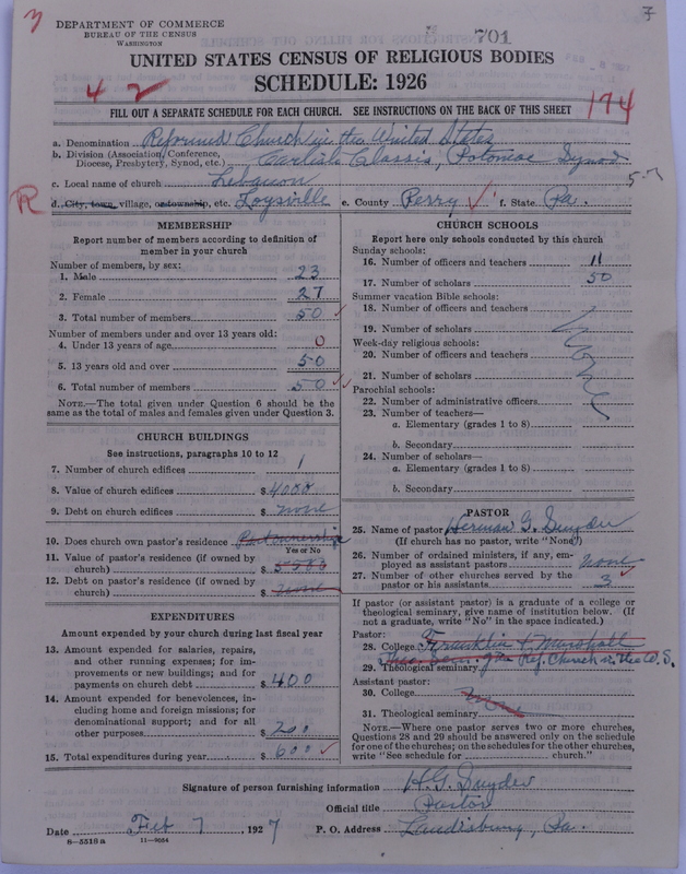 Scan of Reformed Church in the United States: 701
