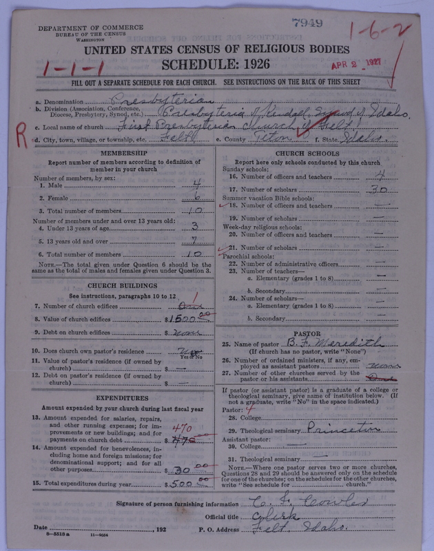 Scan of Presbyterian Church in the United States of America: 7949