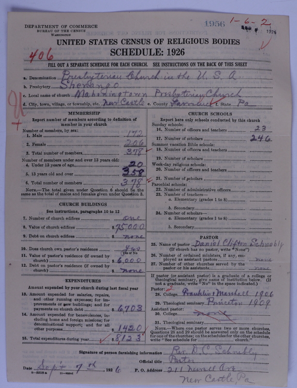 Scan of Presbyterian Church in the United States of America: 1956