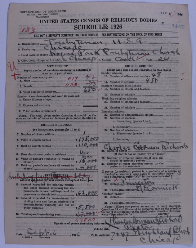 Scan of Presbyterian Church in the United States of America: 3447