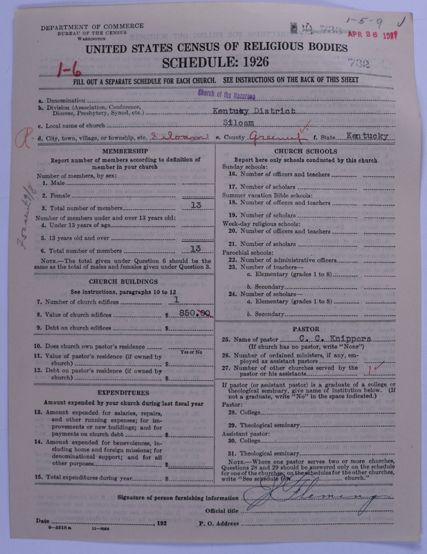Scan of Church of the Nazarene: 732