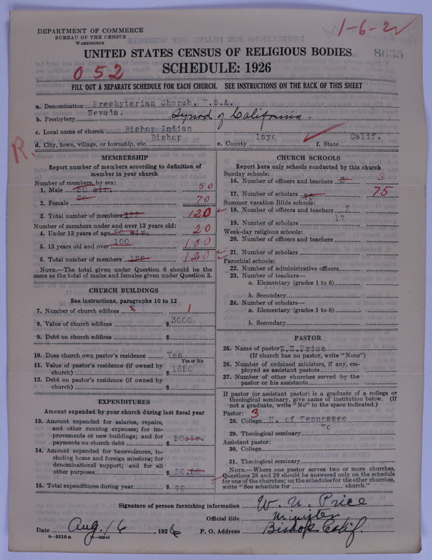 Scan of Presbyterian Church in the United States of America: 8635