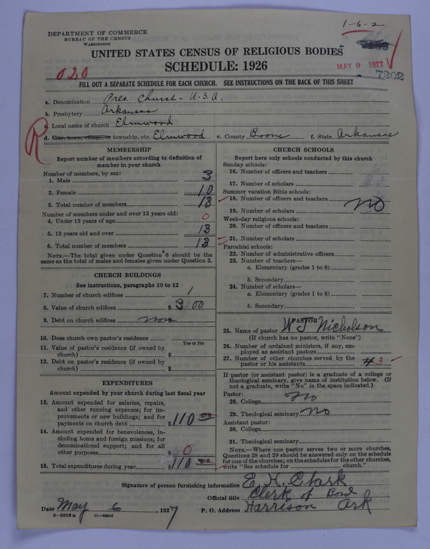 Scan of Presbyterian Church in the United States of America: 7202