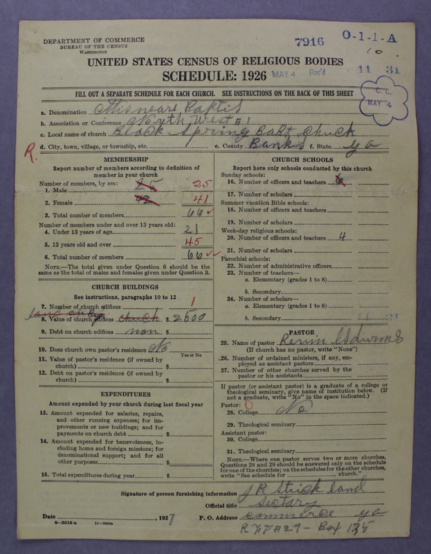Scan of Negro Baptists: 7916