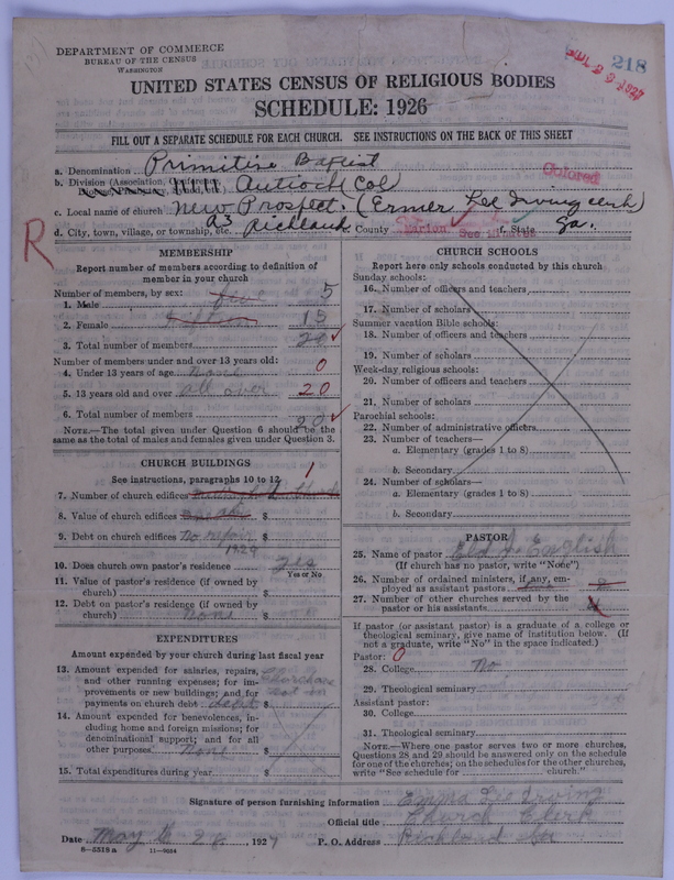 Scan of Colored Primitive Baptists: 218