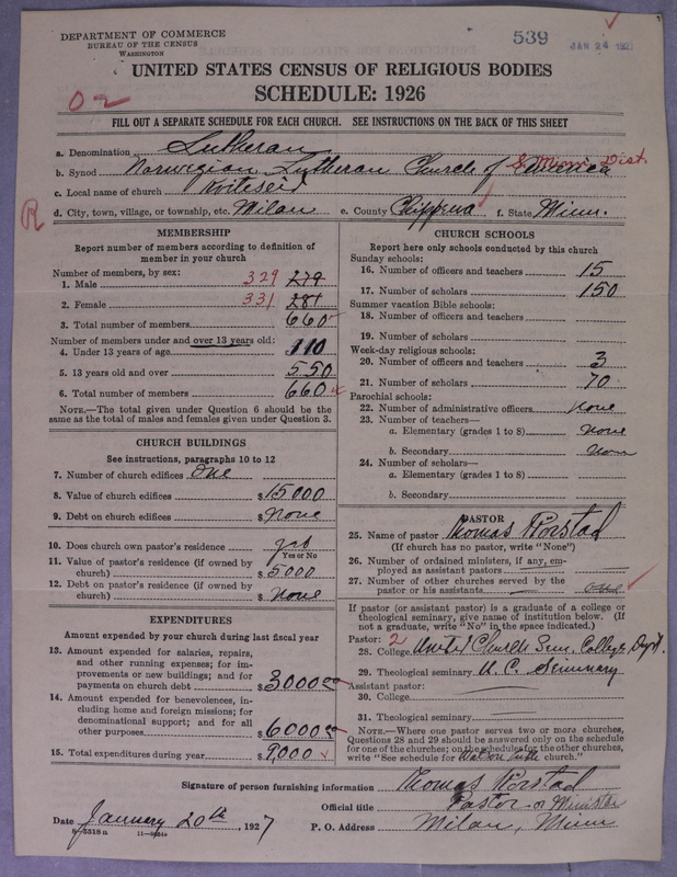 Scan of Norwegian Lutheran Church of America: 539