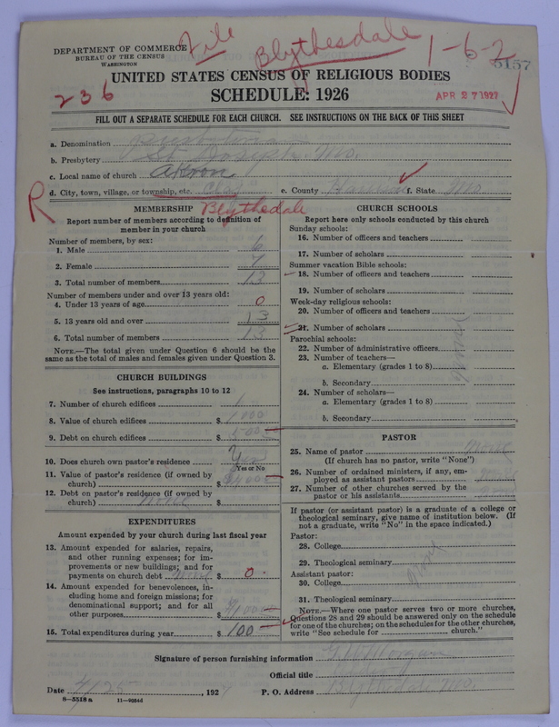 Scan of Presbyterian Church in the United States of America: 5157