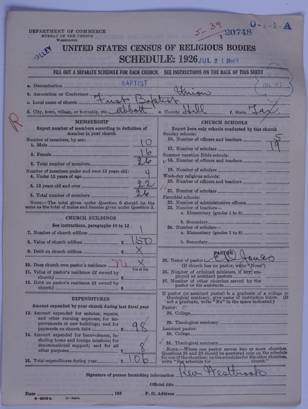 Scan of Negro Baptists: 20748
