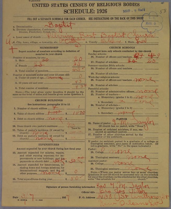 Scan of Negro Baptists: 6557