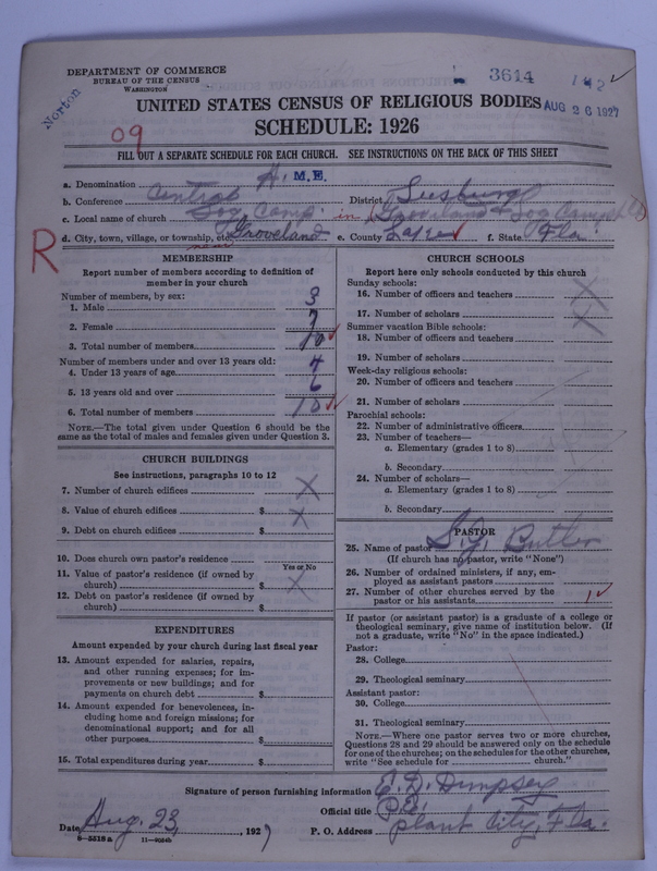 Scan of African Methodist Episcopal Church: 3614