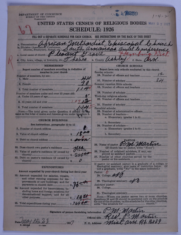 Scan of African Methodist Episcopal Church: 5259