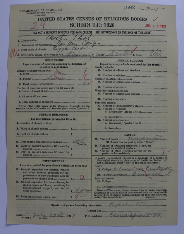 Scan of Methodist Protestant Church: 1082