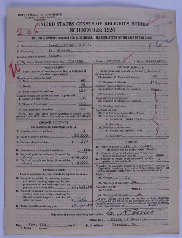 Scan of Presbyterian Church in the United States of America: 5154