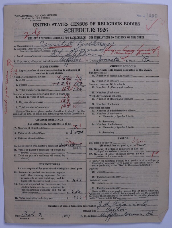Scan of United Lutheran Church in America: 1100