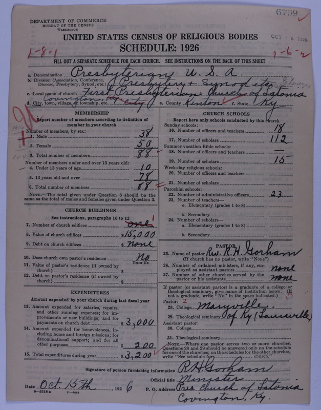 Scan of Presbyterian Church in the United States of America: 6799